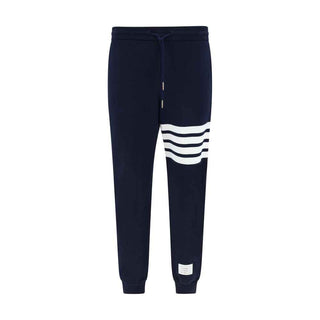 Thom Browne Blue Cotton Joggers (Workout Pants)