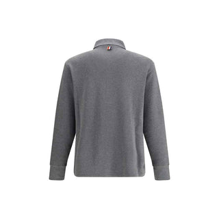 Thom Browne Gray Cotton Polo Shirt