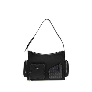 MCM Black Fabric Shoulder Bag