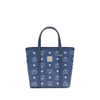 MCM Blue Fabric Handbag