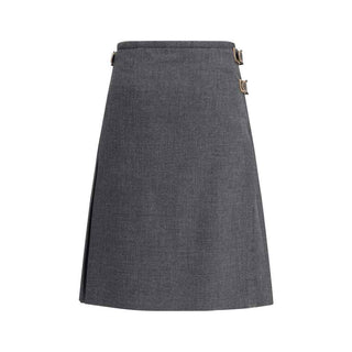 Prada Gray Mohair Long Skirt