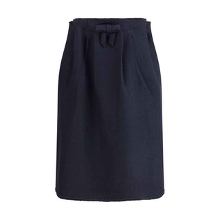 Prada Blue Fleece Wool Midi Skirt