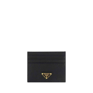 Prada Black Calf Leather Bos Taurus Wallet
