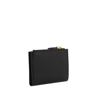 Prada Black Calf Leather Bos Taurus Wallet