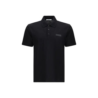 Givenchy Black Cotton Polo Shirt