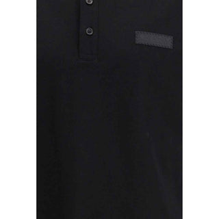 Givenchy Black Cotton Polo Shirt