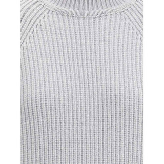 Balmain Gray Wool Sweatshirt
