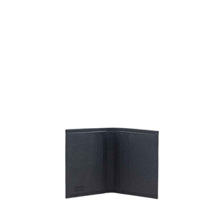 Prada Black Calf Leather Bos Taurus Wallet