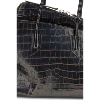 The Attico Black Calf Leather Bos Taurus Shoulder Bag