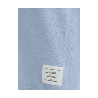 Thom Browne Light Blue Cotton Polo Shirt