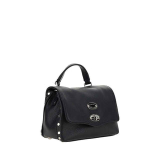 Zanellato Black Calf Leather Bos Taurus Shoulder Bag