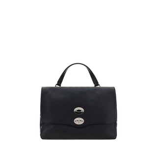 Zanellato Black Calf Leather Bos Taurus Shoulder Bag