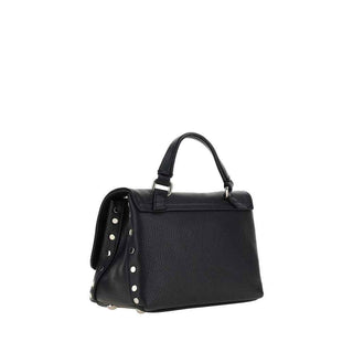 Zanellato Black Calf Leather Bos Taurus Shoulder Bag