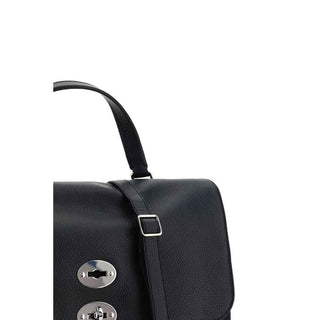 Zanellato Black Calf Leather Bos Taurus Shoulder Bag