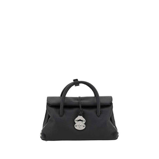 Zanellato Black Calf Leather Bos Taurus Shoulder Bag