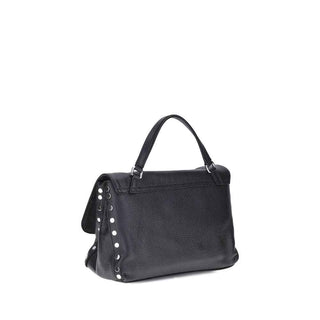 Zanellato Black Calf Leather Bos Taurus Shoulder Bag