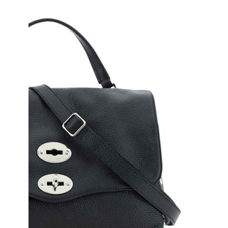 Zanellato Black Calf Leather Bos Taurus Shoulder Bag
