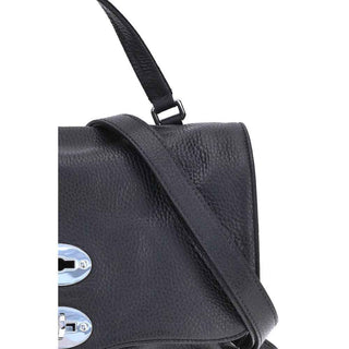 Zanellato Black Calf Leather Bos Taurus Shoulder Bag