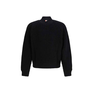 Thom Browne Black Wool Bomber
