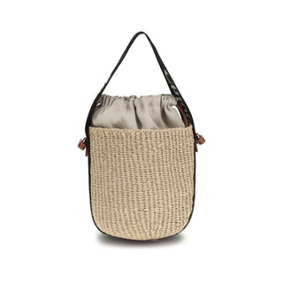 Chloé Beige Raffia Shoulder Bag
