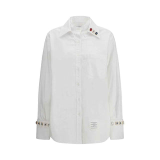 Thom Browne White Cotton Dress Shirt