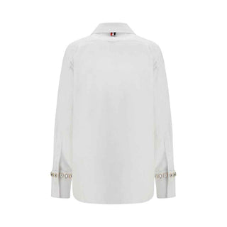 Thom Browne White Cotton Dress Shirt