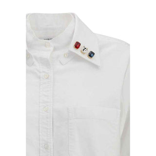 Thom Browne White Cotton Dress Shirt