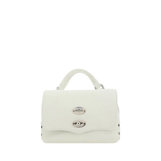 Zanellato White Calf Leather Bos Taurus Shoulder Bag