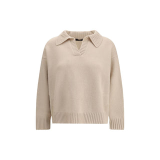 Max Mara Beige Fleece Wool Top