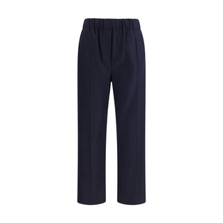 Max Mara Black Cotton Casual Pants