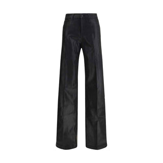 L'Agence Black Cotton High-Waisted Jean