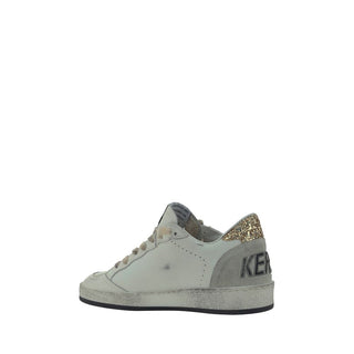 Golden Goose White Goatskin Low Top Sneakers