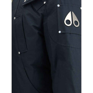 Moose Knuckles Blue Cotton Bomber