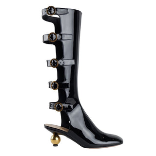 Dior Black Calfskin Leather Women Ankle Boot