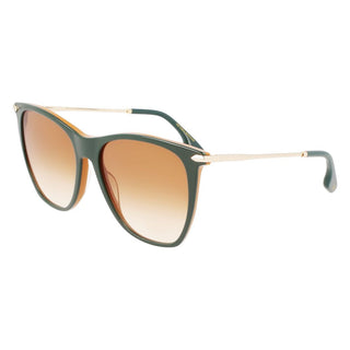 Victoria Beckham Green Acetate Sunglasses