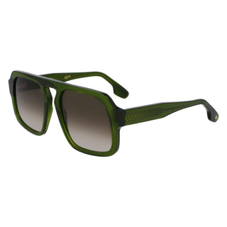Victoria Beckham Green Acetate Sunglasses