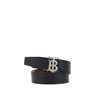 Burberry Black Calf Leather Bos Taurus Regular Belt