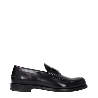 Givenchy Black Leather Slip-On Loafers