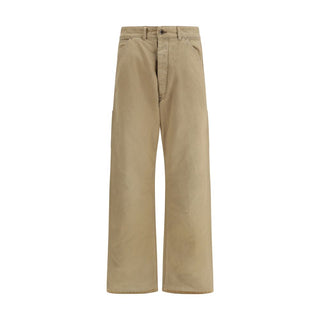 Margiela Beige Cotton Cargo Pants
