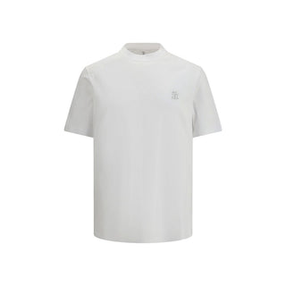 Brunello Cucinelli White Cotton T-Shirt