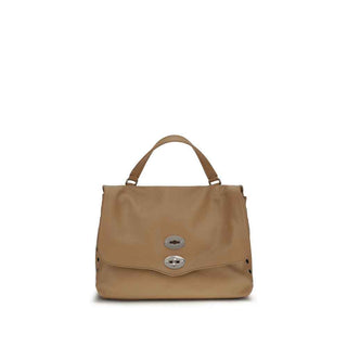 Zanellato Brown Calf Leather Bos Taurus Shoulder Bag