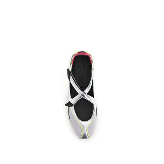The Attico Silver Polyurethane Ballet Flats