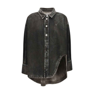 The Attico Black Denim Shirt