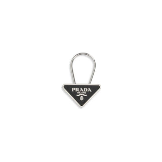 Prada Black Metal Keychain