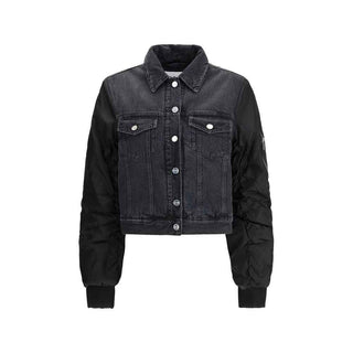 Ganni Black Cotton Denim Jacket