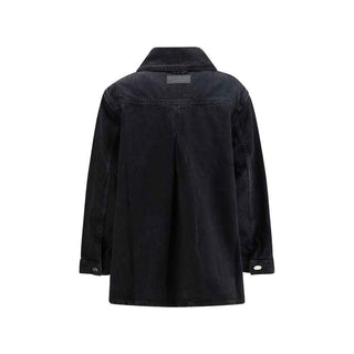 Ganni Black Cotton Denim Jacket