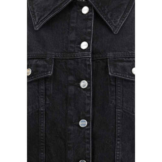 Ganni Black Cotton Denim Jacket