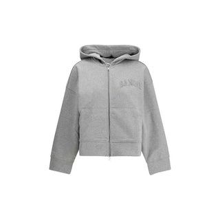 Ganni Gray Cotton Sweatshirt