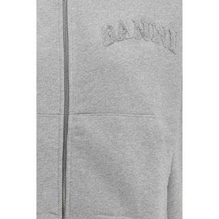 Ganni Gray Cotton Sweatshirt
