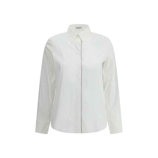 Brunello Cucinelli White Cotton Dress Shirt